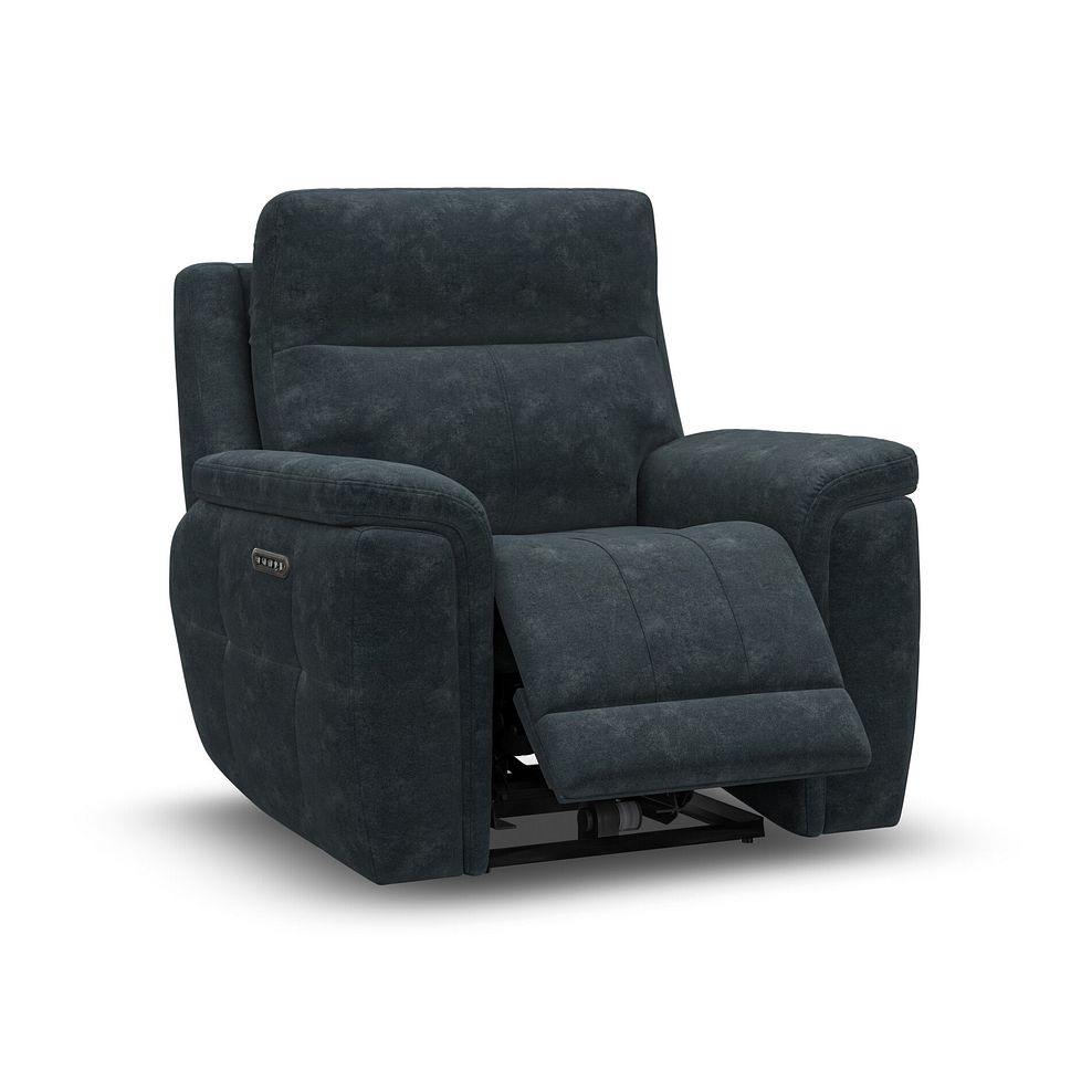 Dalton Electric Recliner Armchair with Power Headrest in Dexter Shadow Fabric 4