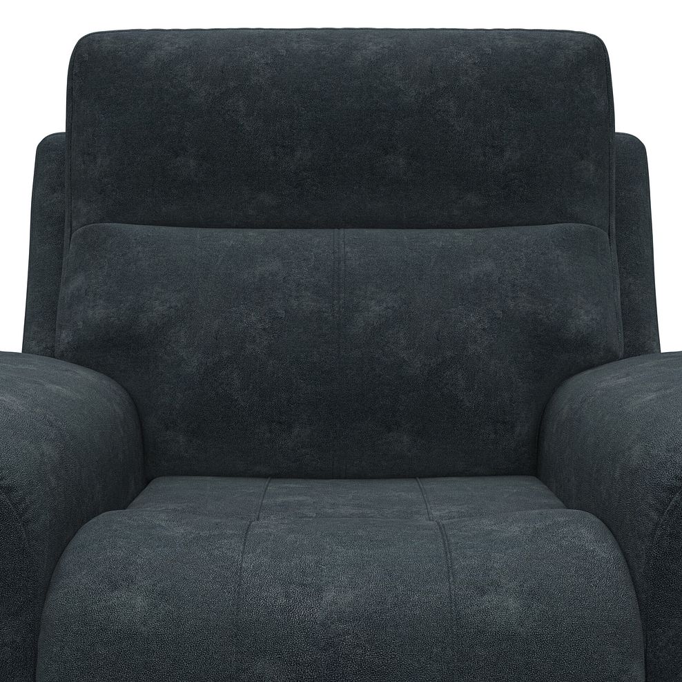 Dalton Electric Recliner Armchair with Power Headrest in Dexter Shadow Fabric 17