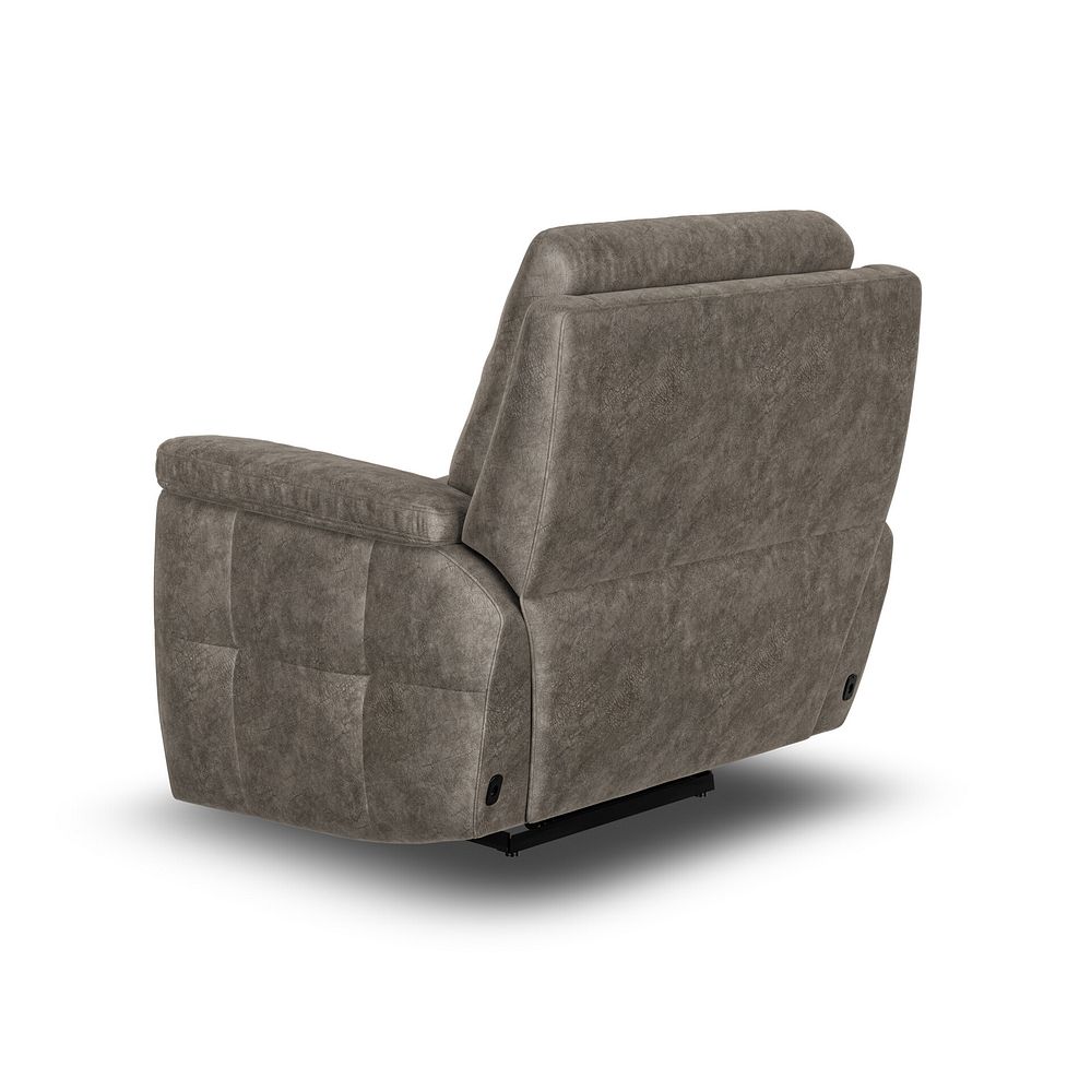 Dalton Electric Recliner Armchair with Power Headrest in Marble Mink Fabric 8