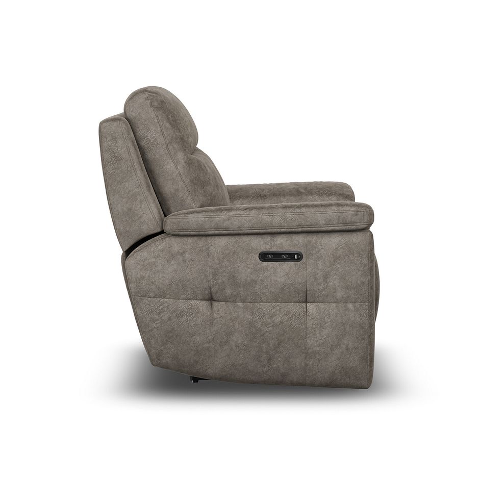 Dalton Electric Recliner Armchair with Power Headrest in Marble Mink Fabric 9