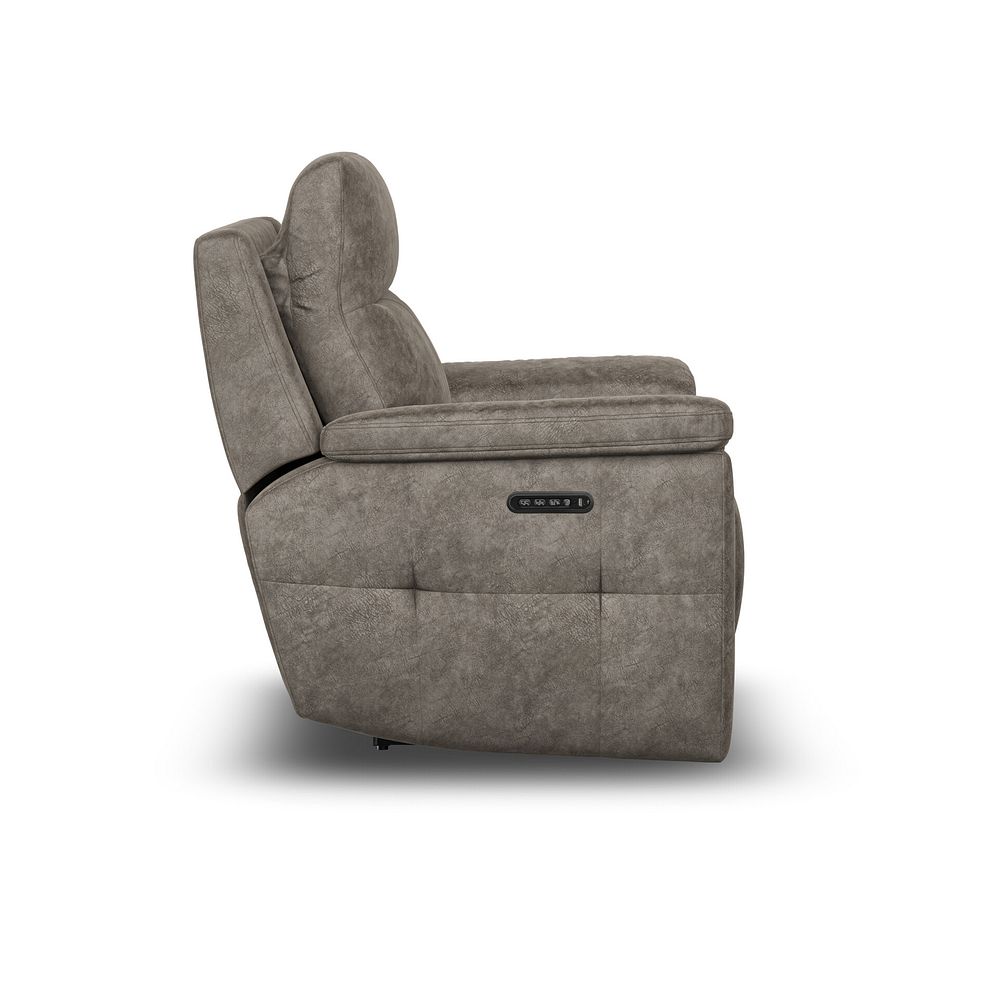 Dalton Electric Recliner Armchair with Power Headrest in Marble Mink Fabric 10