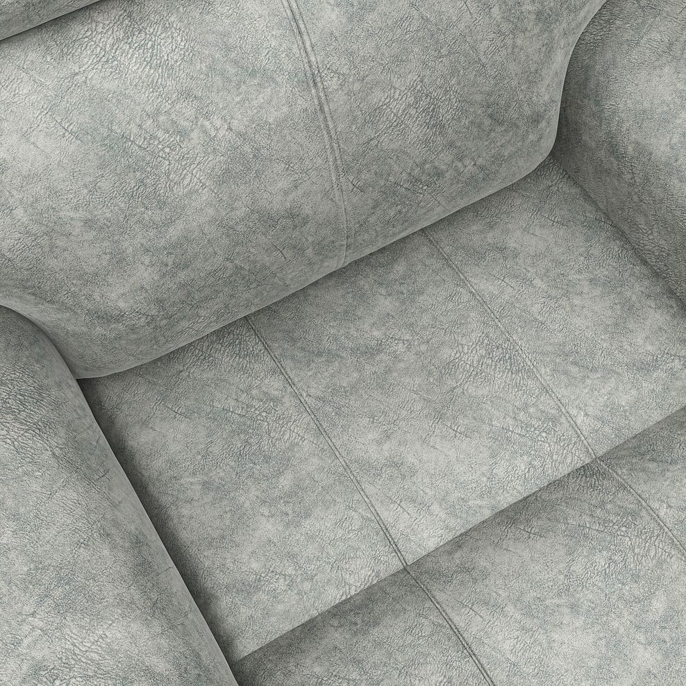 Dalton Electric Recliner Armchair with Power Headrest in Marble Silver Fabric 15