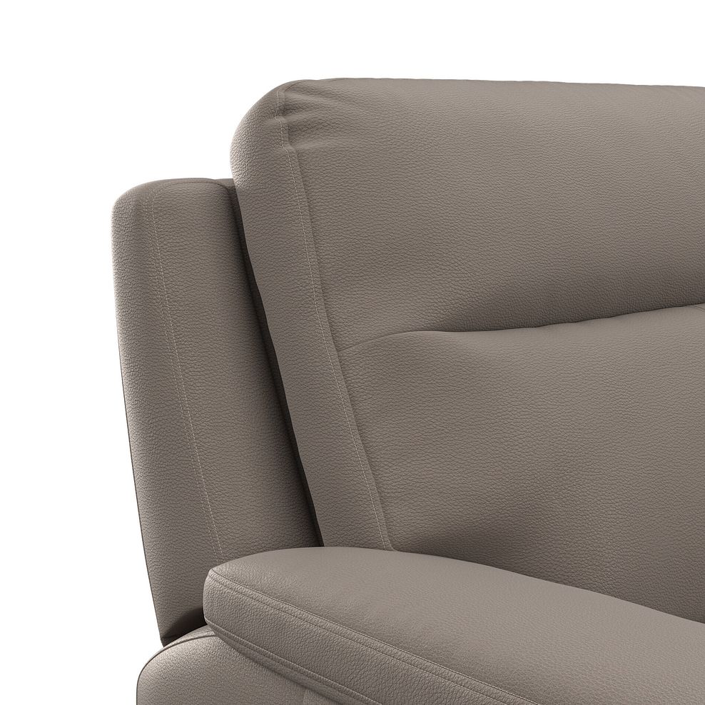 Dalton Electric Recliner Armchair with Power Headrest in Oyster Leather 16