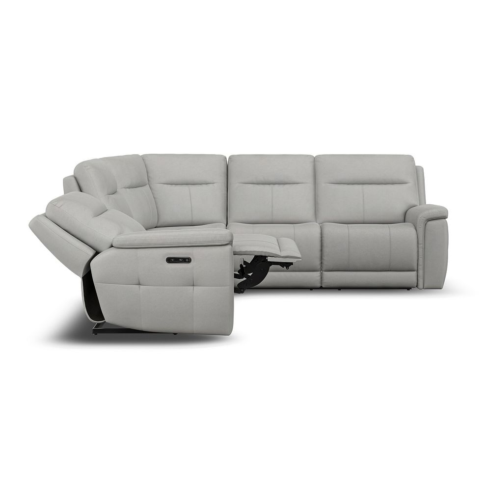 Dalton Large Corner Electric Recliner Sofa in Bella Lead Grey Fabric 8