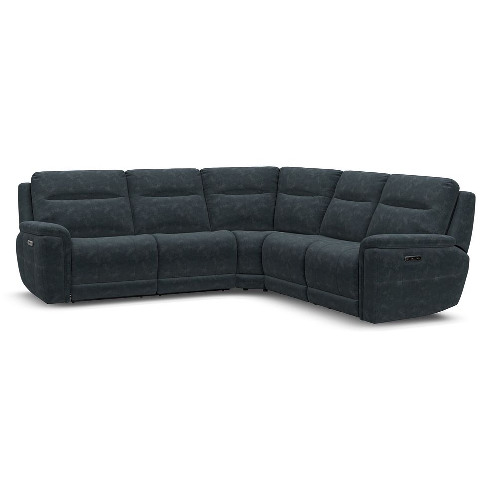 Dalton Large Corner Electric Recliner Sofa in Dexter Shadow Fabric 1