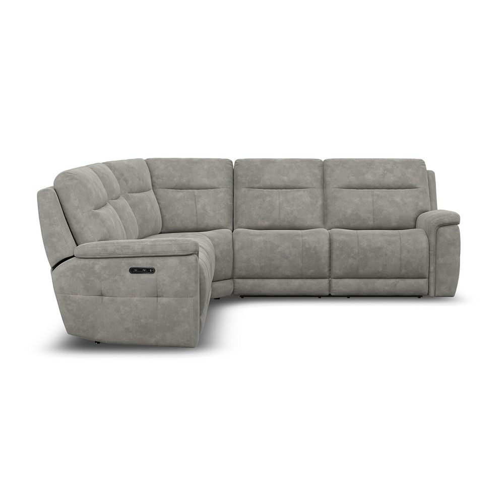 Dalton Large Corner Electric Recliner Sofa in Dexter Stone Fabric 7