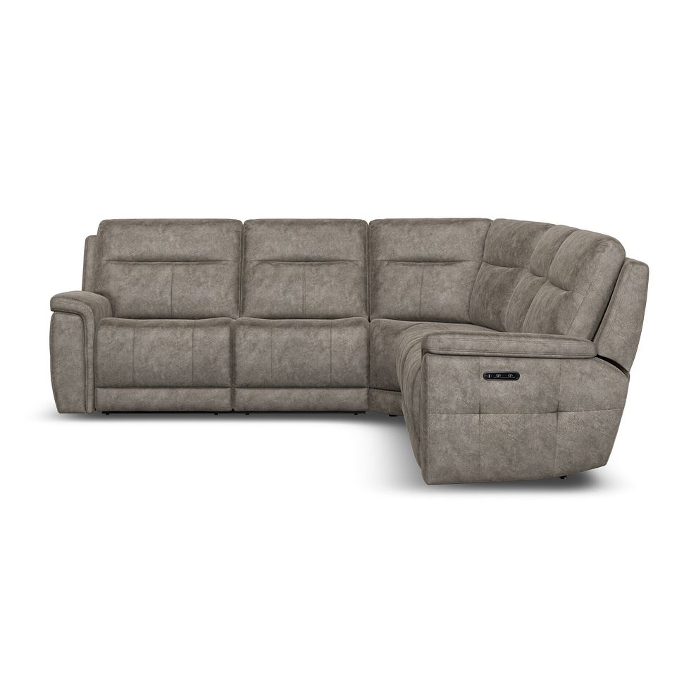 Dalton Large Corner Electric Recliner Sofa in Marble Mink Fabric 5