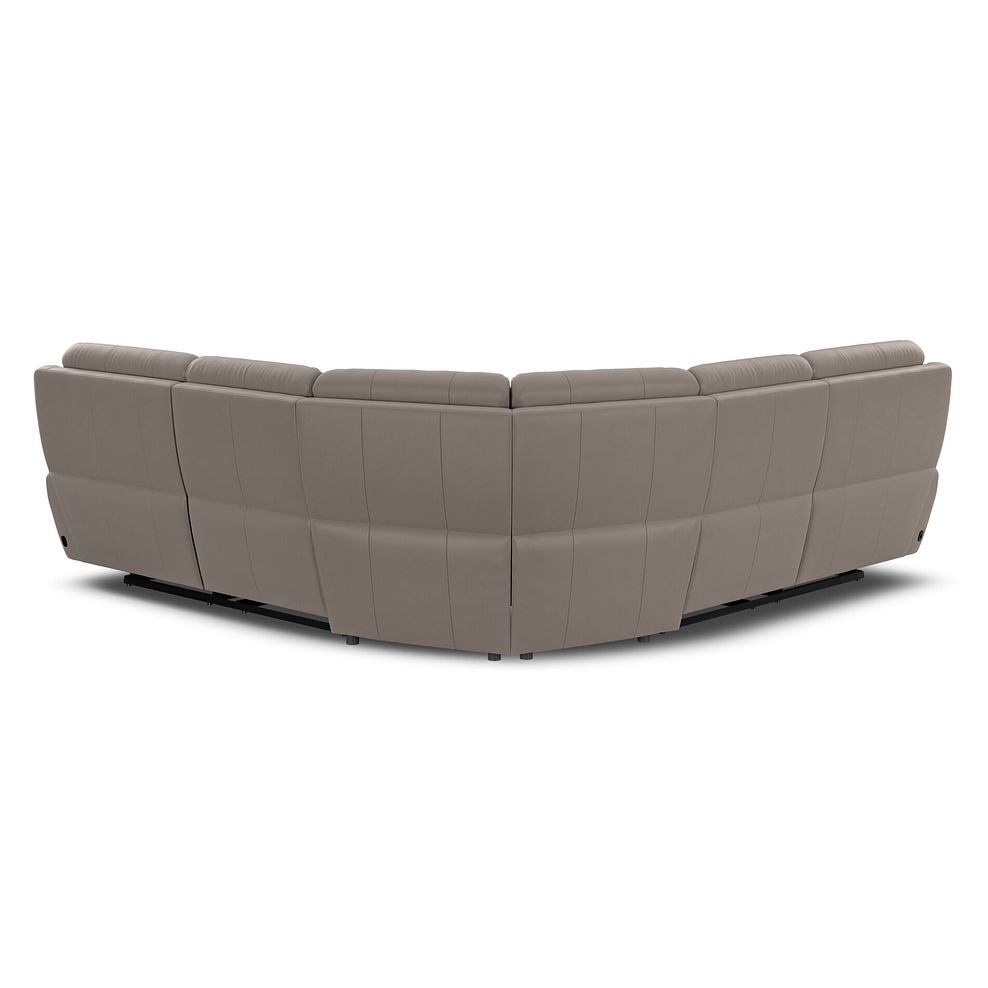 Dalton Large Corner Electric Recliner Sofa in Oyster Leather 6