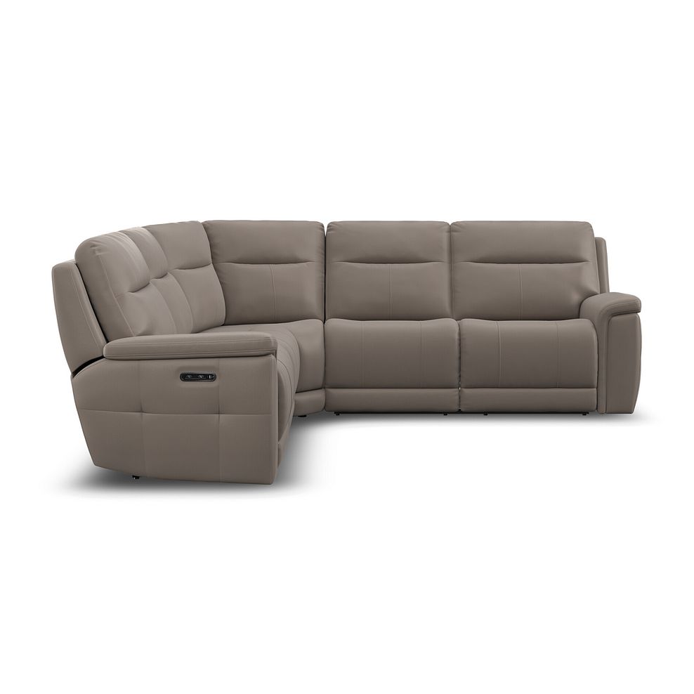 Dalton Large Corner Electric Recliner Sofa in Oyster Leather 7