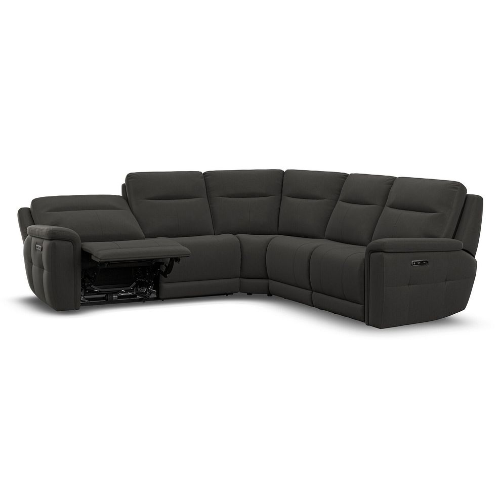 Dalton Large Corner Electric Recliner Sofa in Storm Leather 3