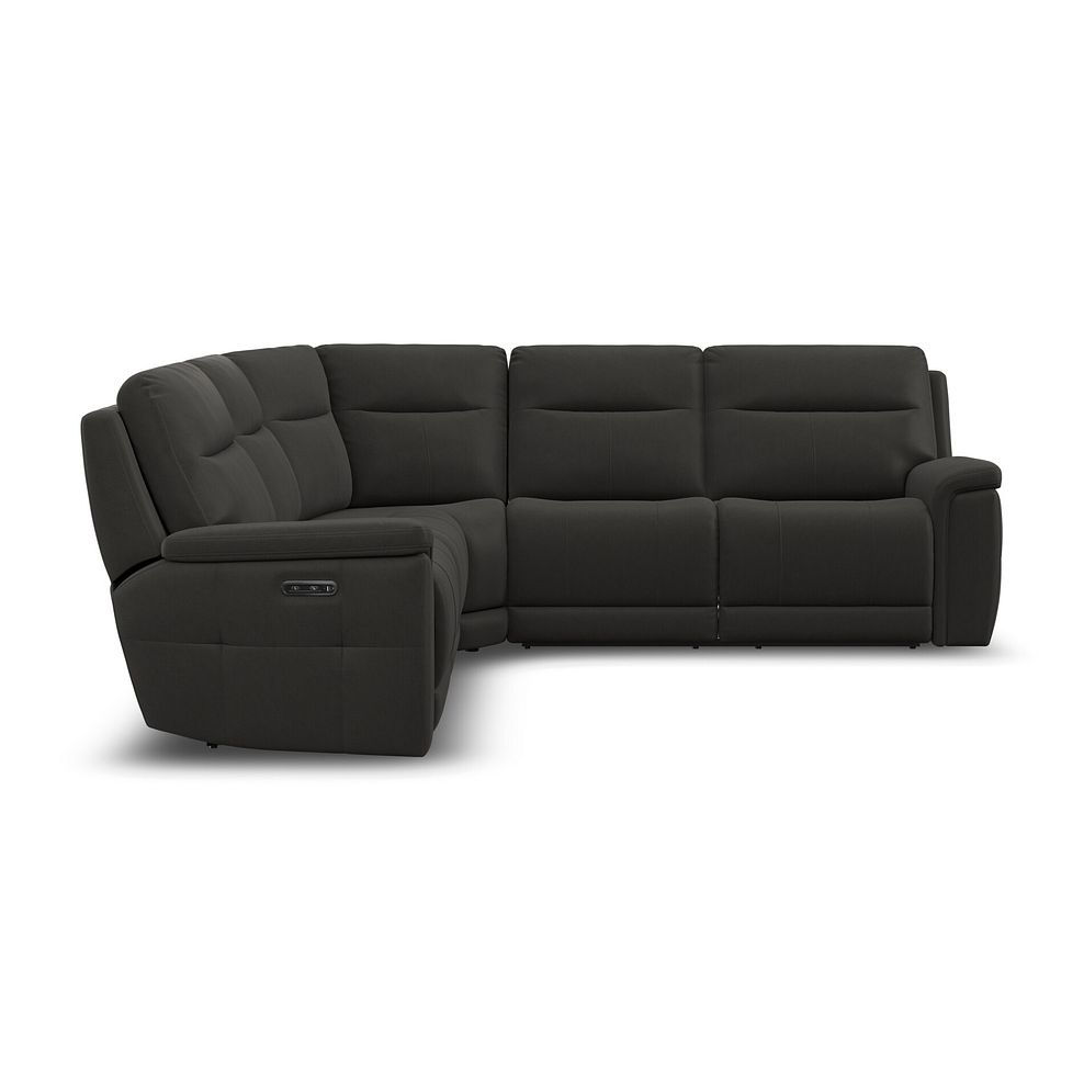 Dalton Large Corner Electric Recliner Sofa in Storm Leather 7