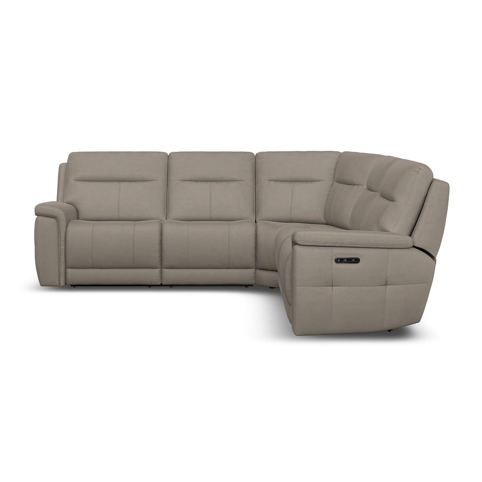 Dalton Large Corner Electric Recliner Sofa with Power Headrests in Bella Latte Fabric 9