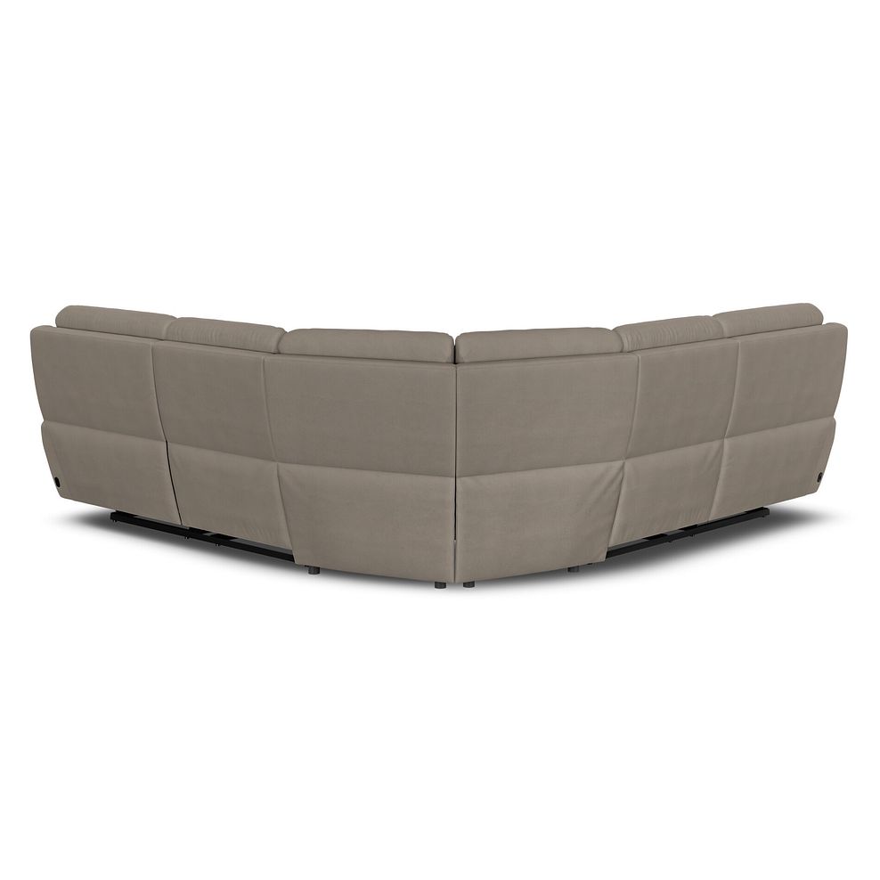 Dalton Large Corner Electric Recliner Sofa with Power Headrests in Bella Latte Fabric 10