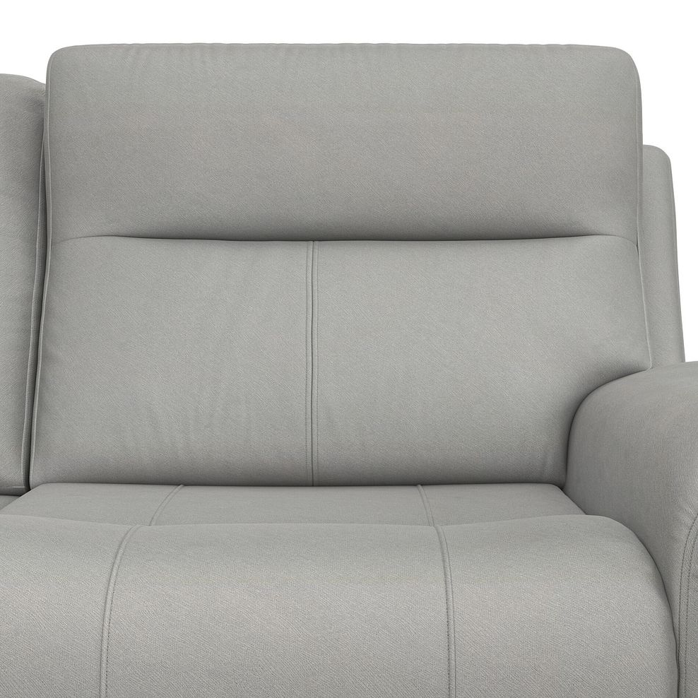 Dalton Large Corner Electric Recliner Sofa with Power Headrests in Bella Lead Grey Fabric 18