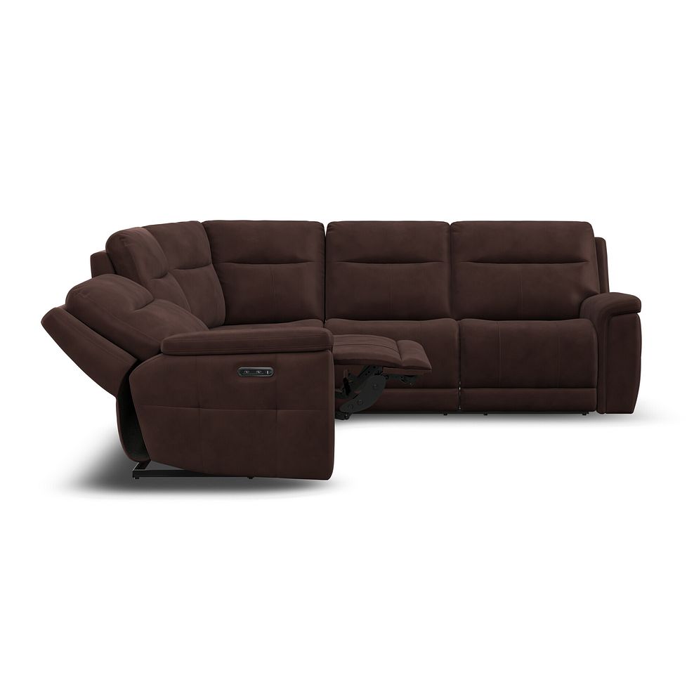 Dalton Large Corner Electric Recliner Sofa with Power Headrests in Chestnut Leather 13