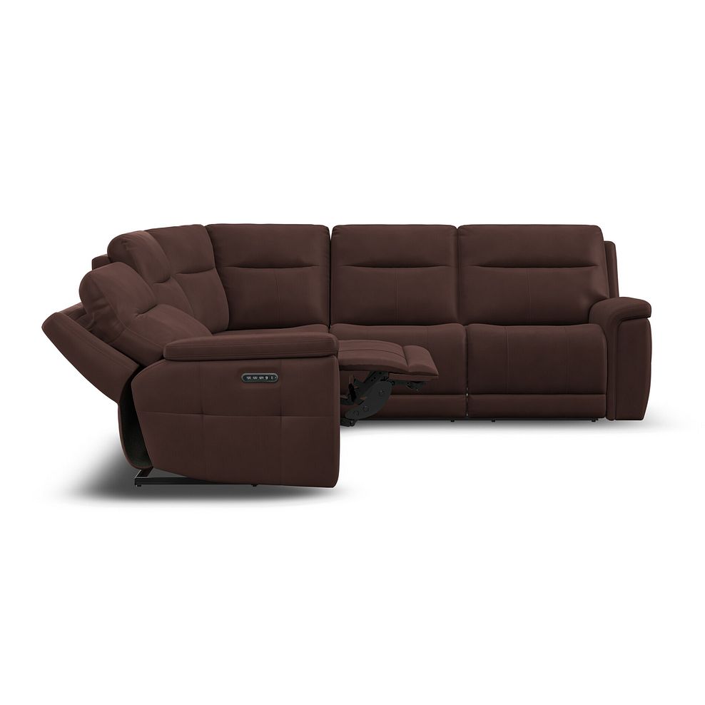 Dalton Large Corner Electric Recliner Sofa with Power Headrests in Chestnut Leather 14