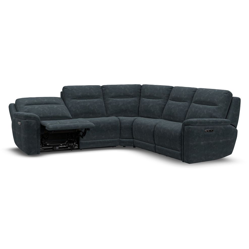 Dalton Large Corner Electric Recliner Sofa with Power Headrests in Dexter Shadow Fabric 5