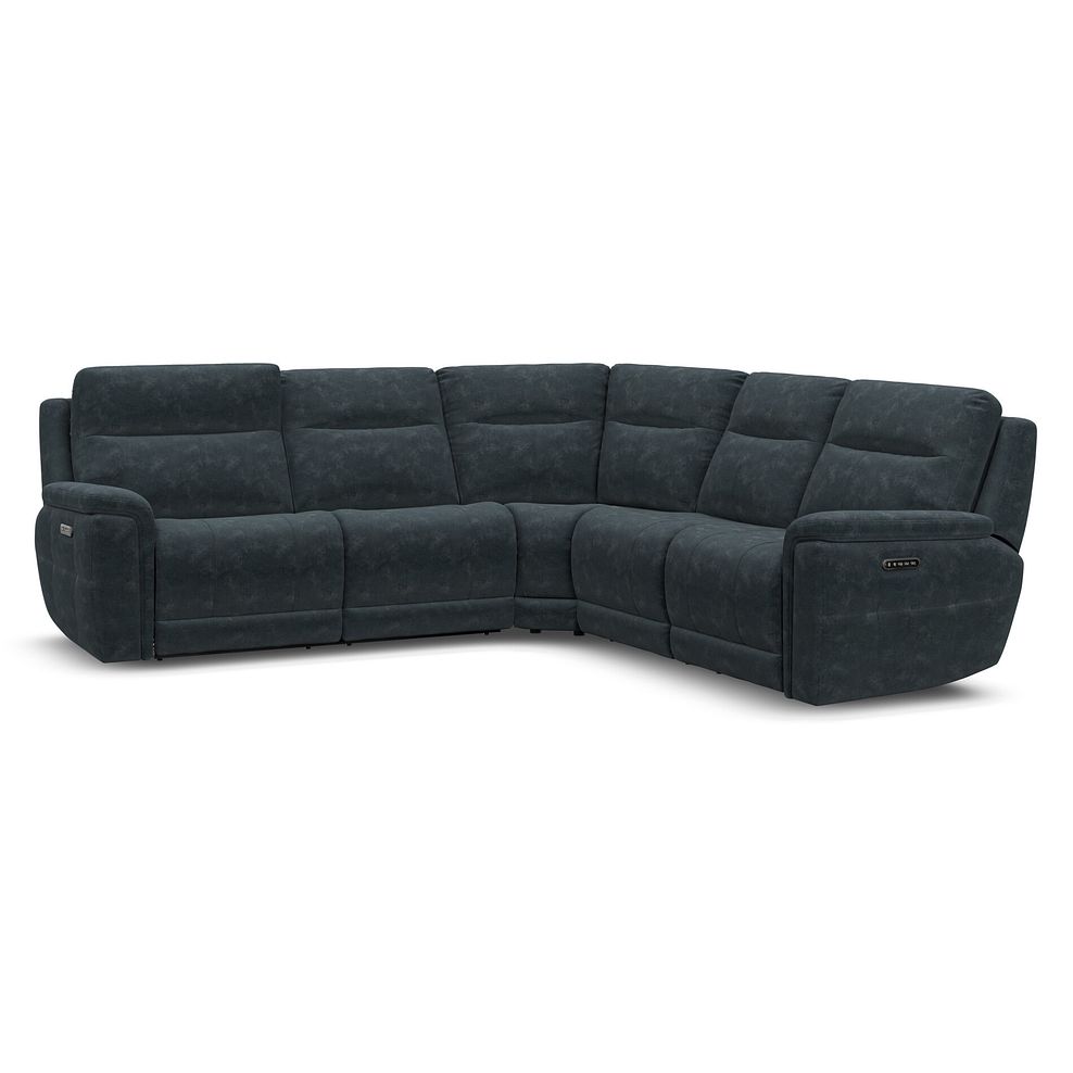 Dalton Large Corner Electric Recliner Sofa with Power Headrests in Dexter Shadow Fabric 2