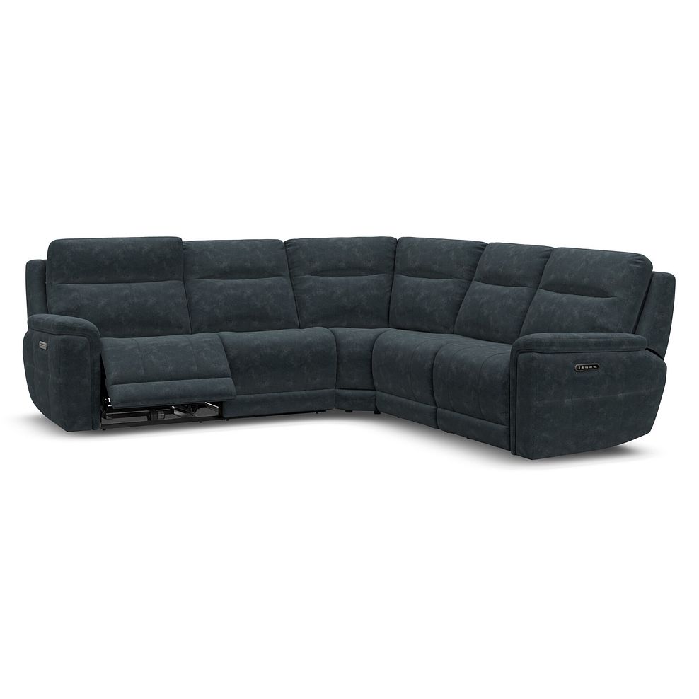 Dalton Large Corner Electric Recliner Sofa with Power Headrests in Dexter Shadow Fabric 4