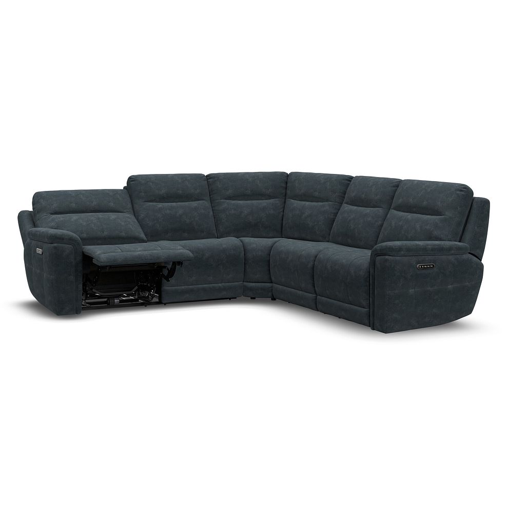 Dalton Large Corner Electric Recliner Sofa with Power Headrests in Dexter Shadow Fabric 6