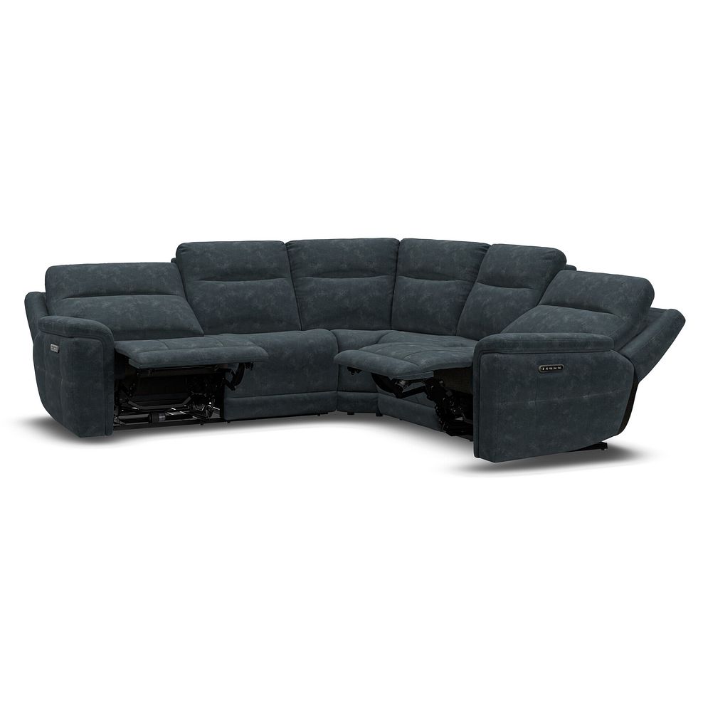 Dalton Large Corner Electric Recliner Sofa with Power Headrests in Dexter Shadow Fabric 8