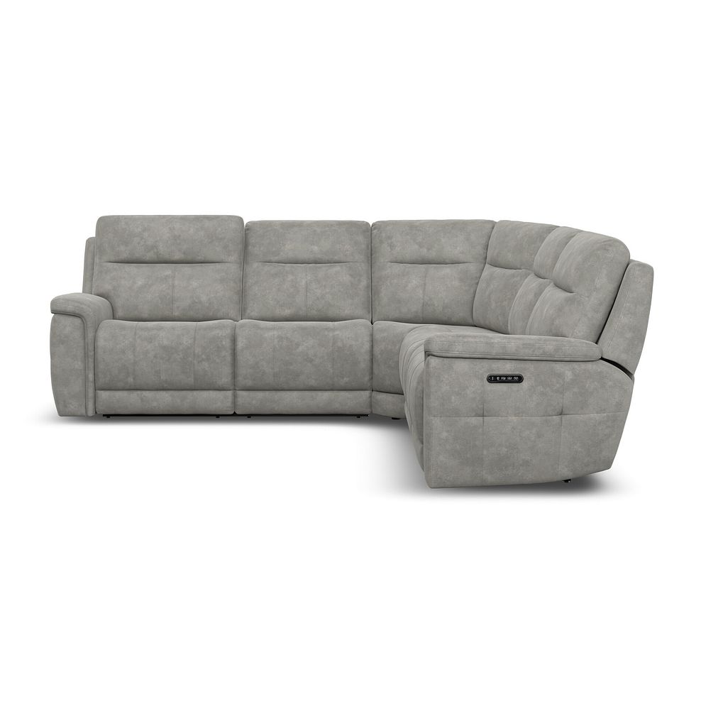Dalton Large Corner Electric Recliner Sofa with Power Headrests in Dexter Stone Fabric 10