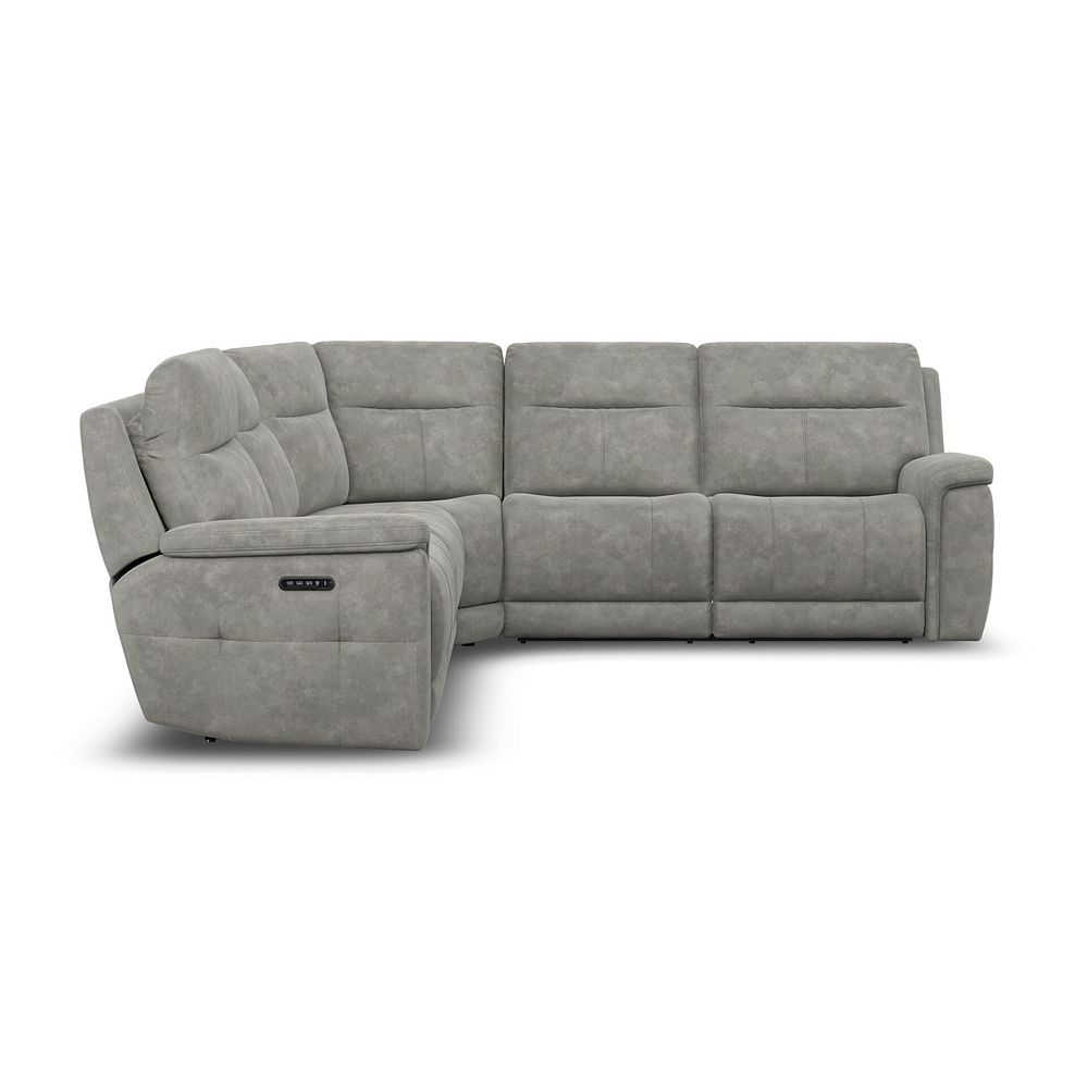 Dalton Large Corner Electric Recliner Sofa with Power Headrests in Dexter Stone Fabric 14
