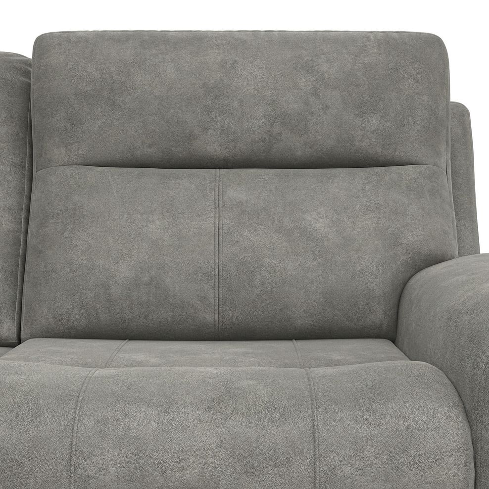 Dalton Large Corner Electric Recliner Sofa with Power Headrests in Dexter Stone Fabric 18