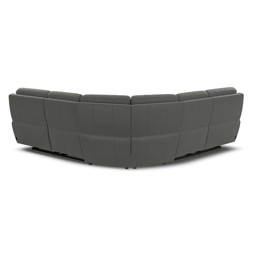 Dalton Large Corner Electric Recliner Sofa with Power Headrests in Elephant Grey Leather 10