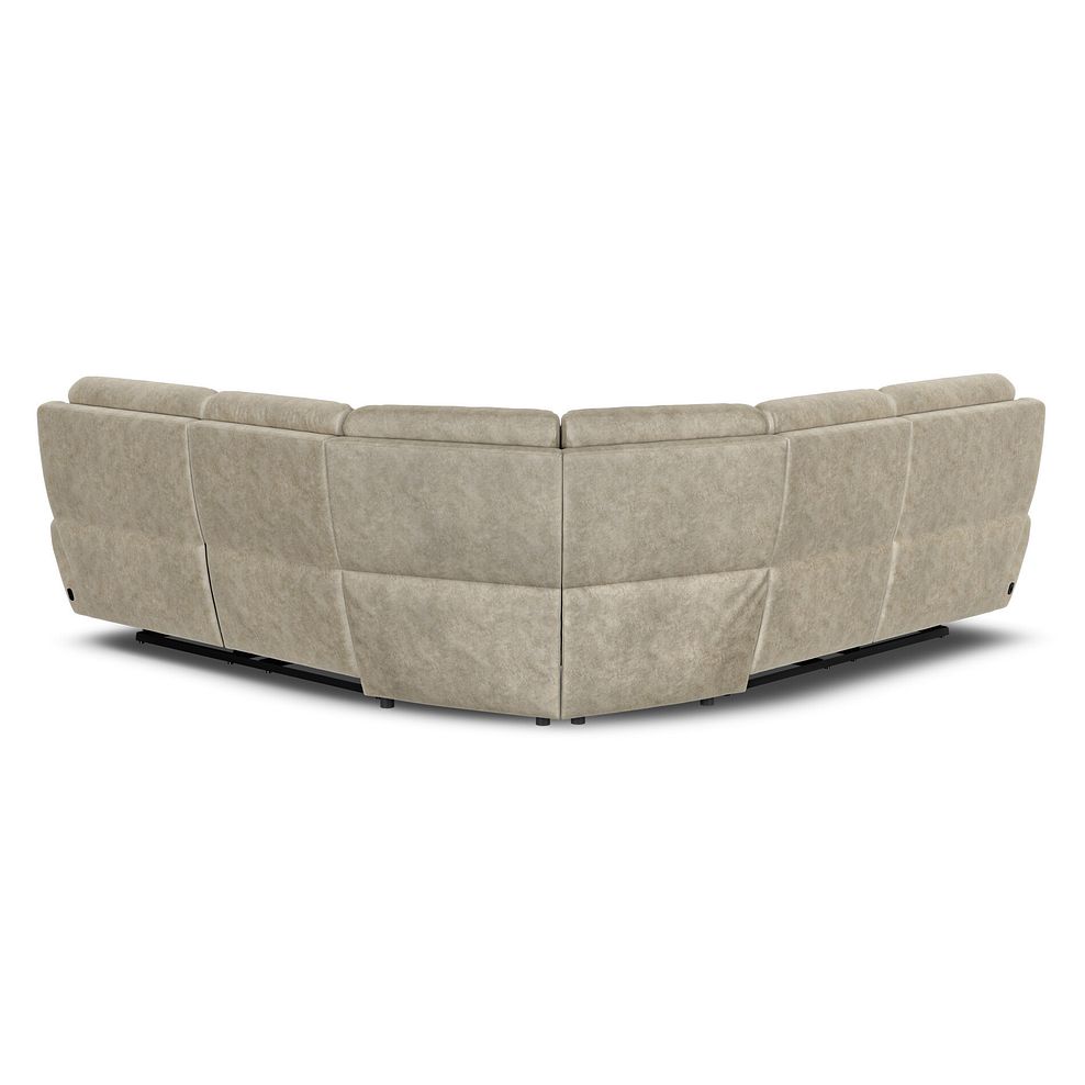 Dalton Large Corner Electric Recliner Sofa with Power Headrests in Marble Cream Fabric 10