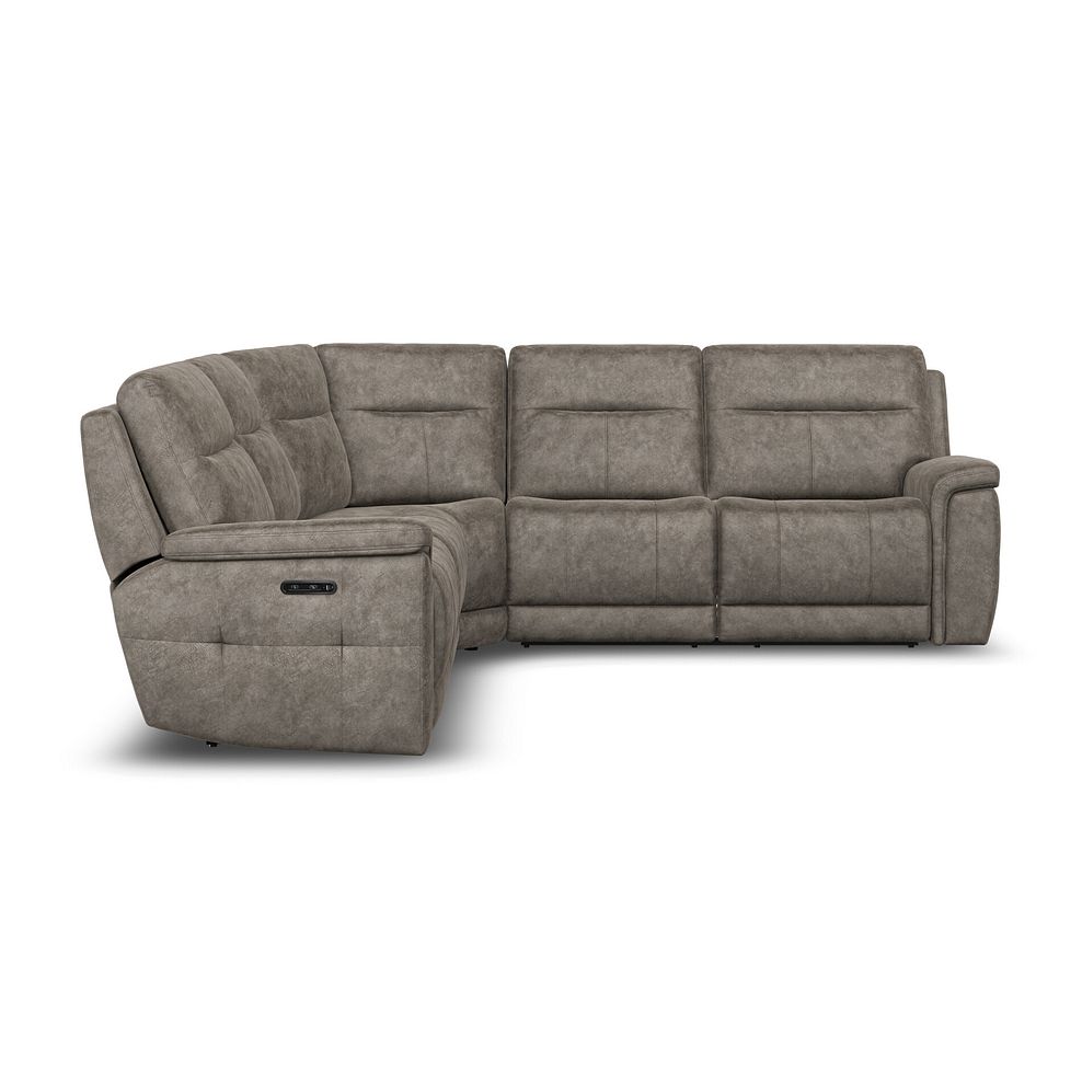Dalton Large Corner Electric Recliner Sofa with Power Headrests in Marble Mink Fabric 13