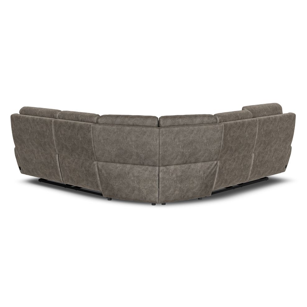 Dalton Large Corner Electric Recliner Sofa with Power Headrests in Marble Mink Fabric 12