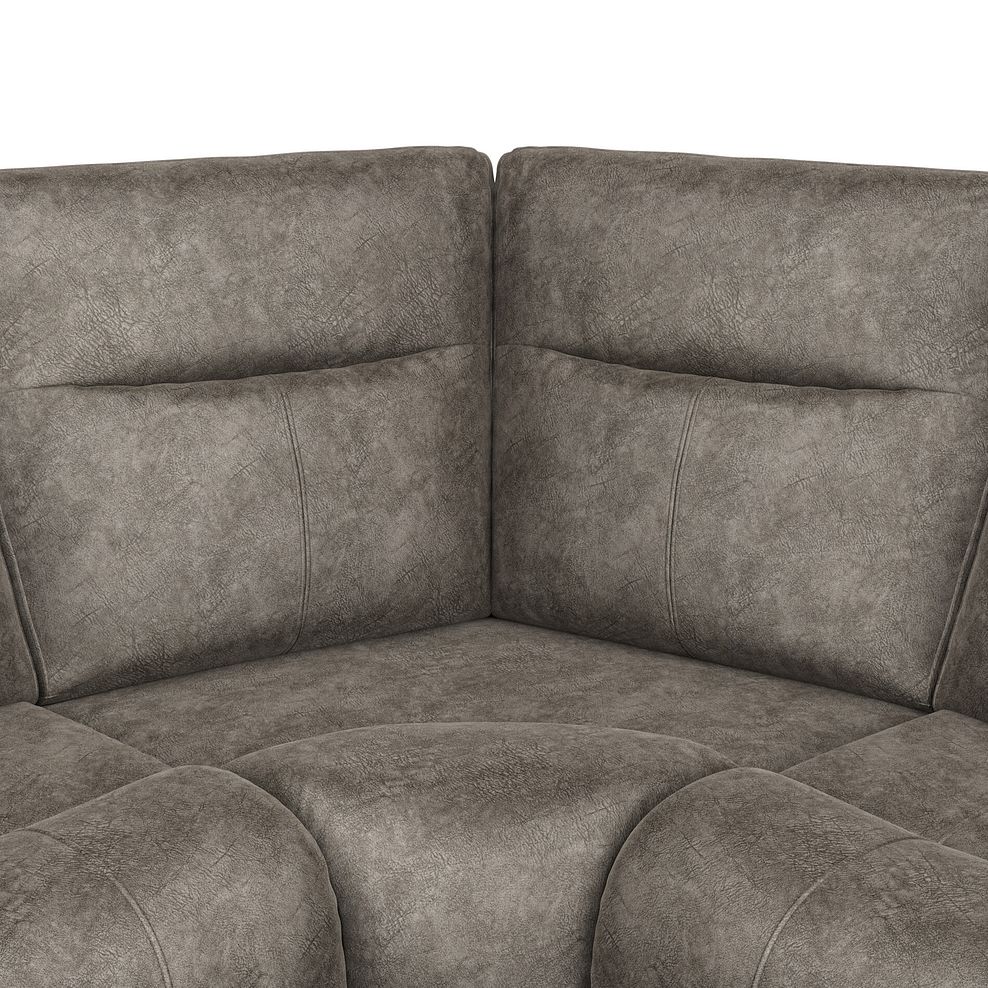 Dalton Large Corner Electric Recliner Sofa with Power Headrests in Marble Mink Fabric 19