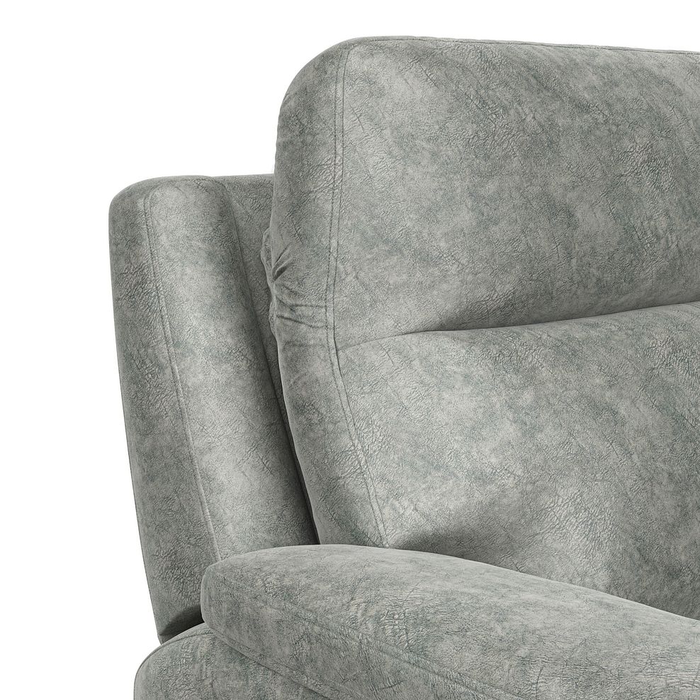 Dalton Large Corner Electric Recliner Sofa with Power Headrests in Marble Silver Fabric 20