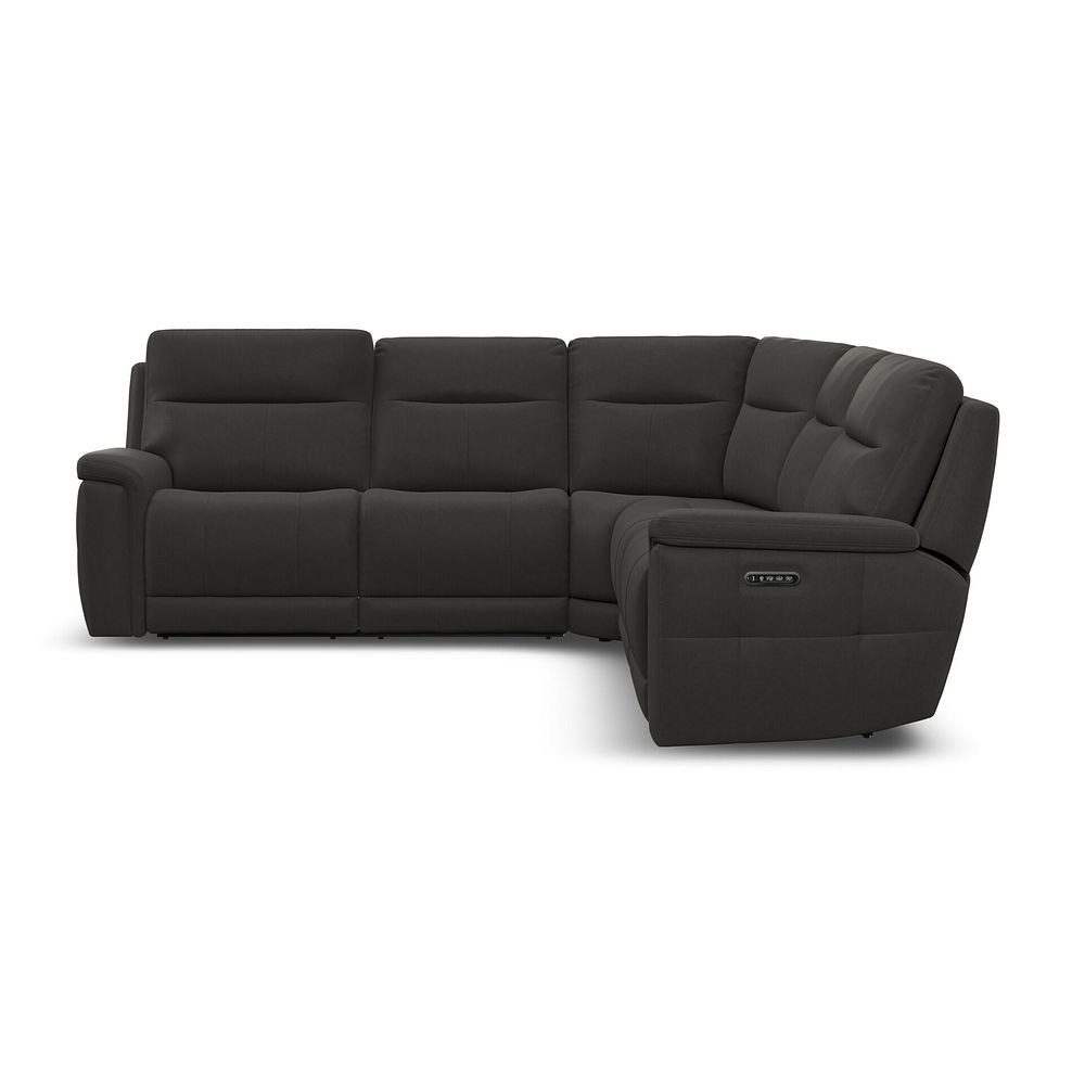 Dalton Large Corner Electric Recliner Sofa with Power Headrests in Storm Leather 10