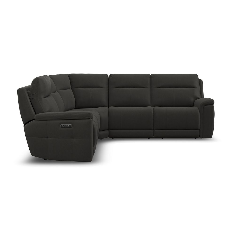 Dalton Large Corner Electric Recliner Sofa with Power Headrests in Storm Leather 14