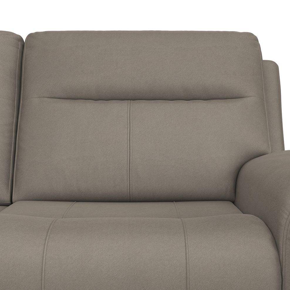 Dalton Left Hand Corner Electric Recliner Sofa in Bella Latte Fabric 19