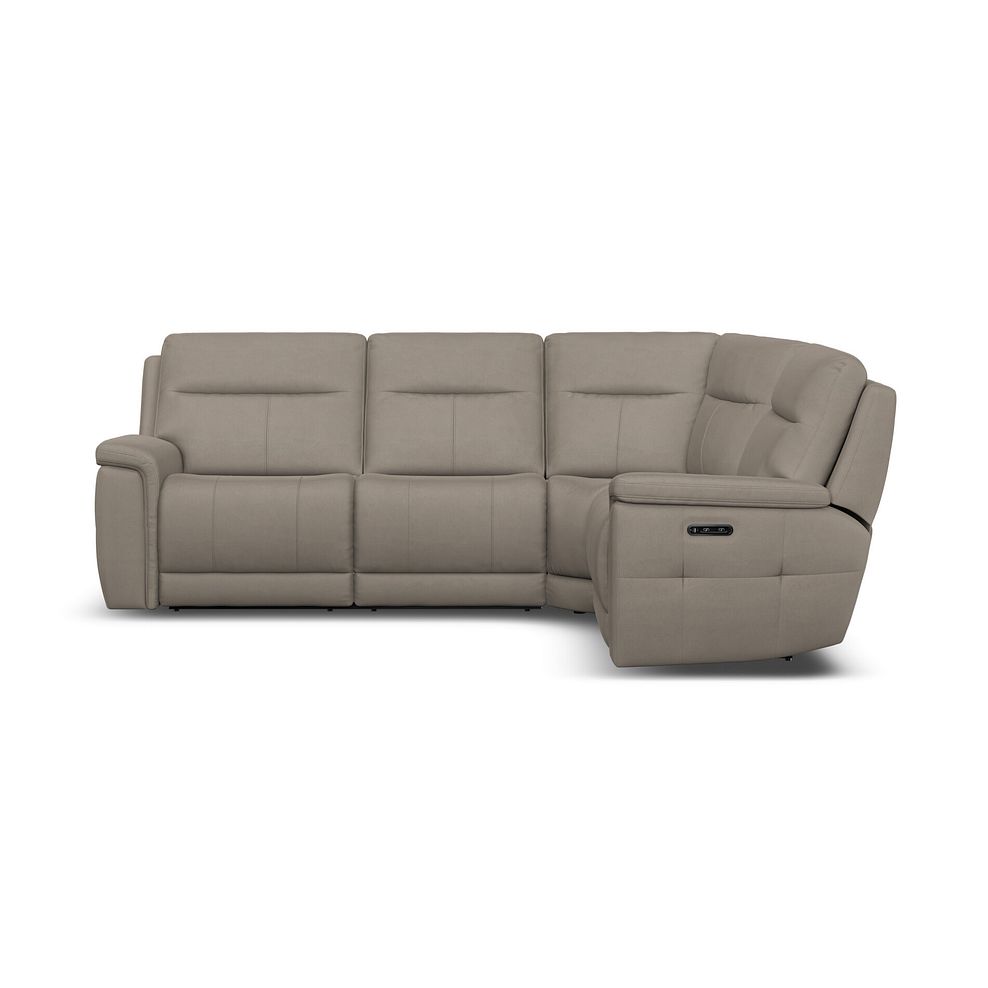 Dalton Left Hand Corner Electric Recliner Sofa in Bella Latte Fabric 8