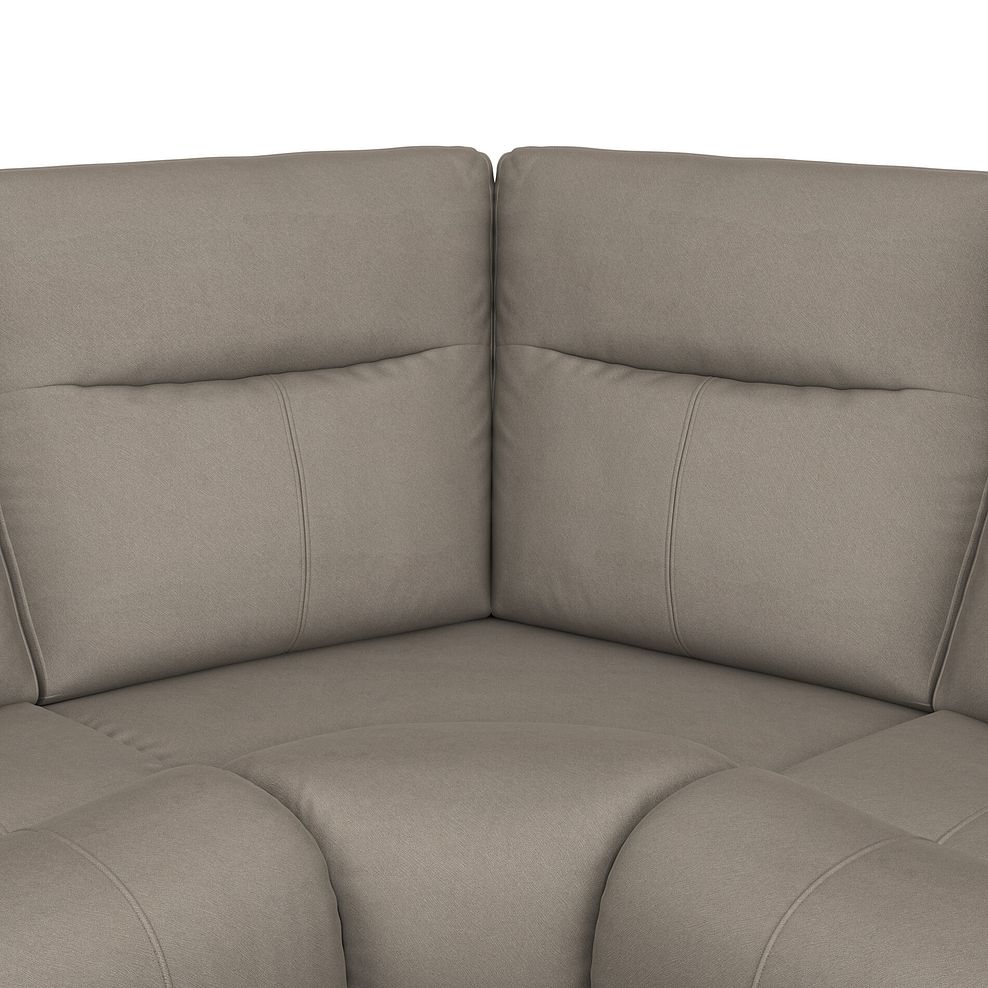 Dalton Left Hand Corner Electric Recliner Sofa in Bella Latte Fabric 16