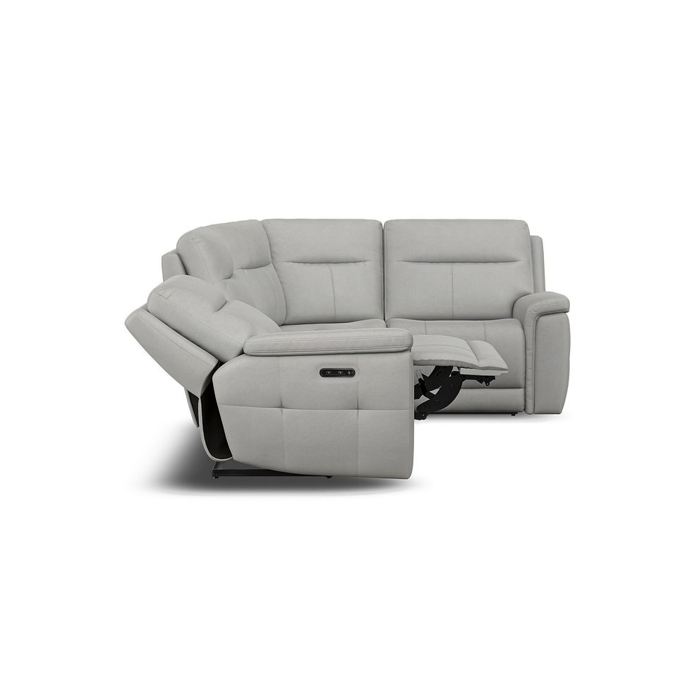 Dalton Left Hand Corner Electric Recliner Sofa in Bella Lead Grey Fabric 8