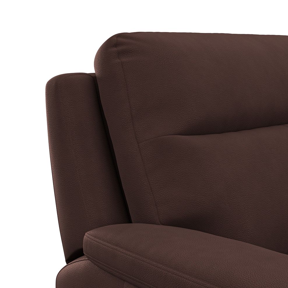 Dalton Left Hand Corner Electric Recliner Sofa in Chestnut Leather 14