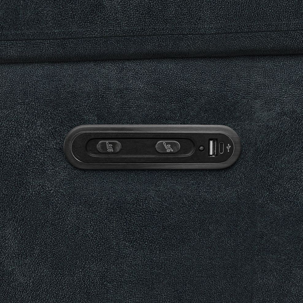 Dalton Left Hand Corner Electric Recliner Sofa in Dexter Shadow Fabric 11