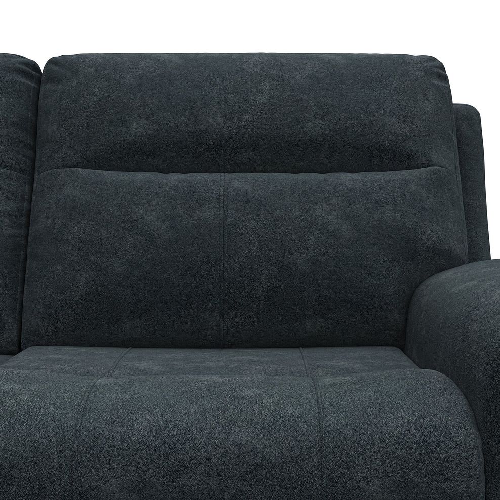 Dalton Left Hand Corner Electric Recliner Sofa in Dexter Shadow Fabric 14