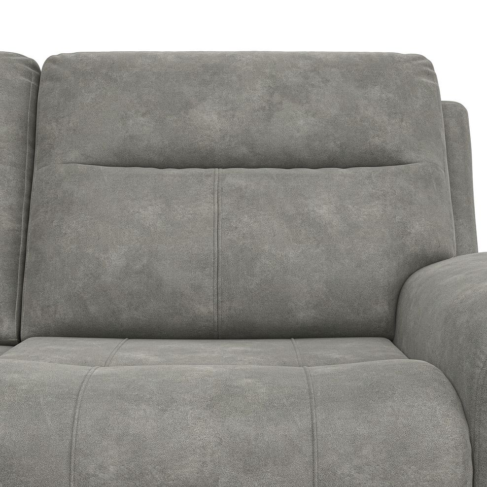 Dalton Left Hand Corner Electric Recliner Sofa in Dexter Stone Fabric 14