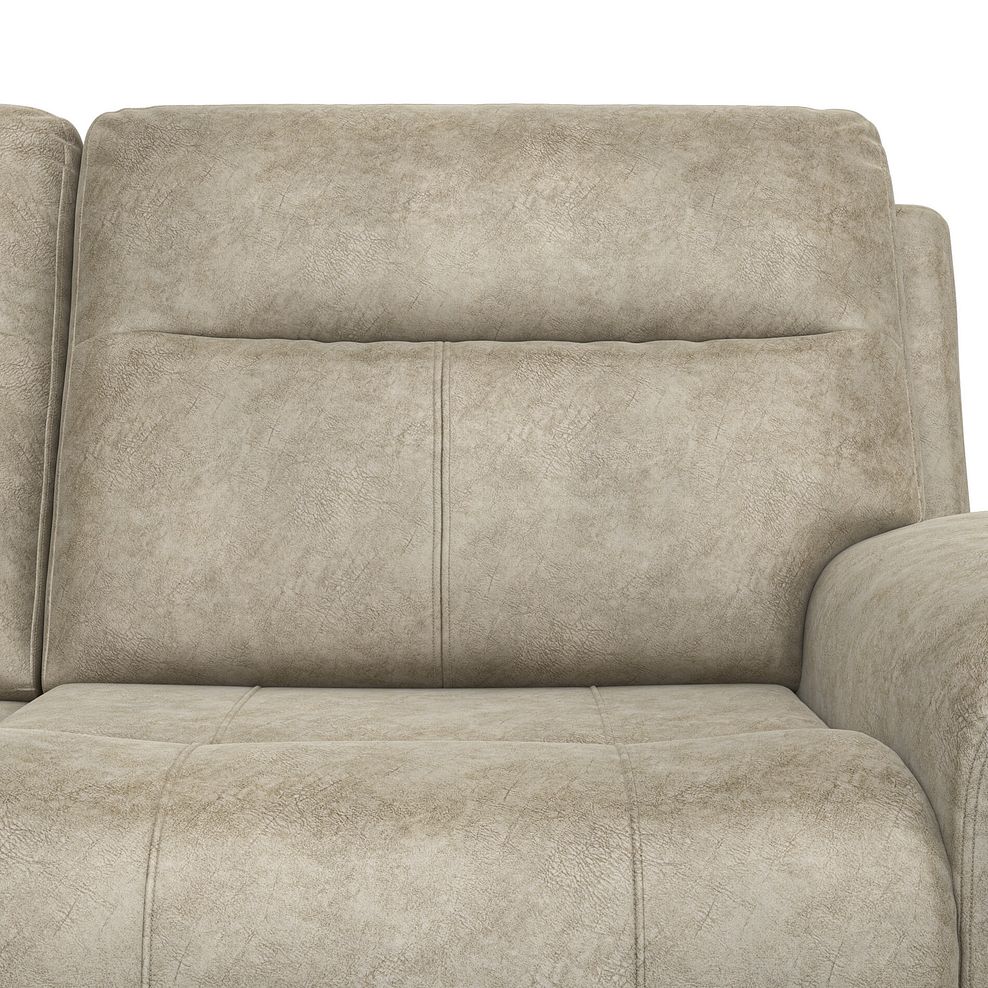Dalton Left Hand Corner Electric Recliner Sofa in Marble Cream Fabric 14