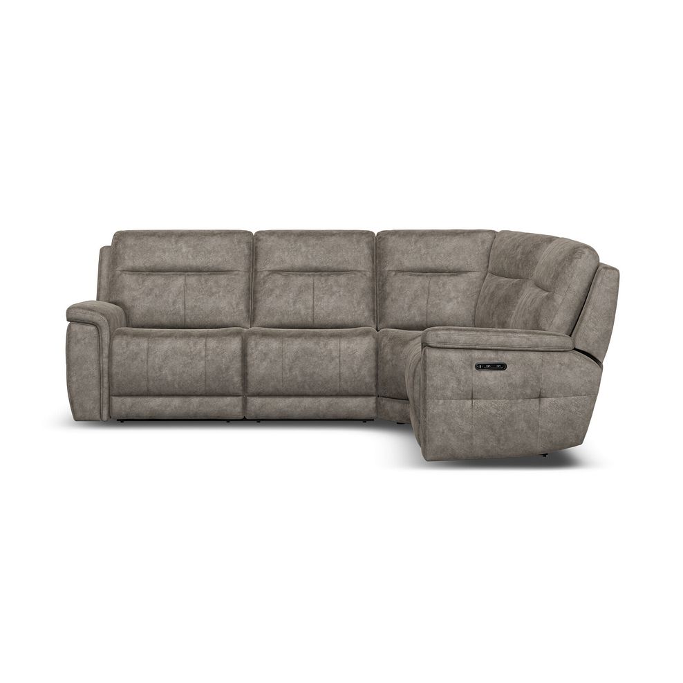 Dalton Left Hand Corner Electric Recliner Sofa in Marble Mink Fabric 5