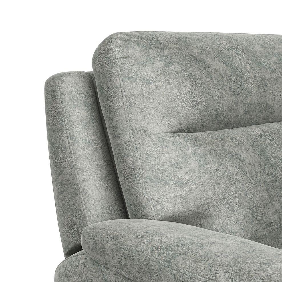 Dalton Left Hand Corner Electric Recliner Sofa in Marble Silver Fabric 13