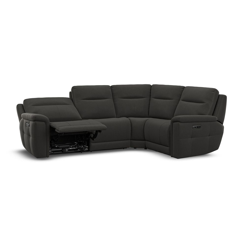 Dalton Left Hand Corner Electric Recliner Sofa in Storm Leather 3