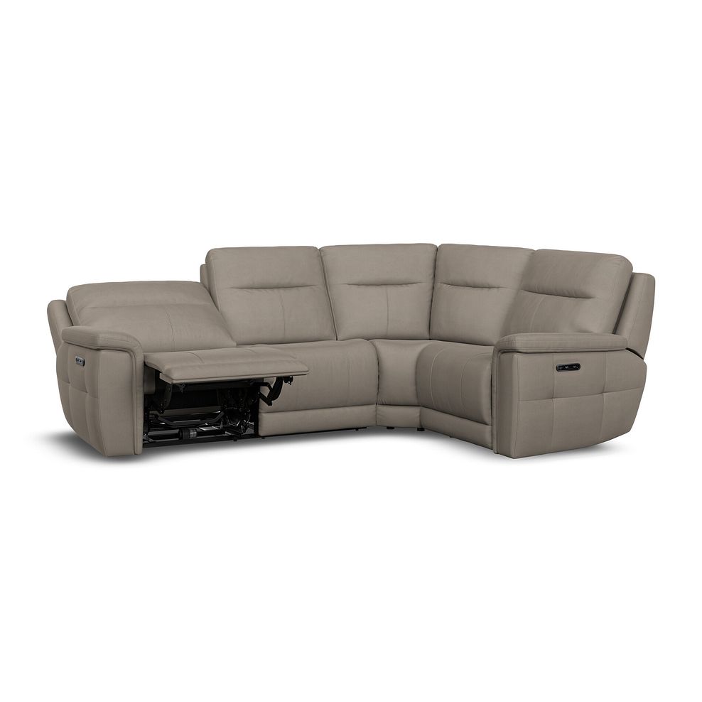 Dalton Left Hand Corner Electric Recliner Sofa with Power Headrests in Bella Latte Fabric 9