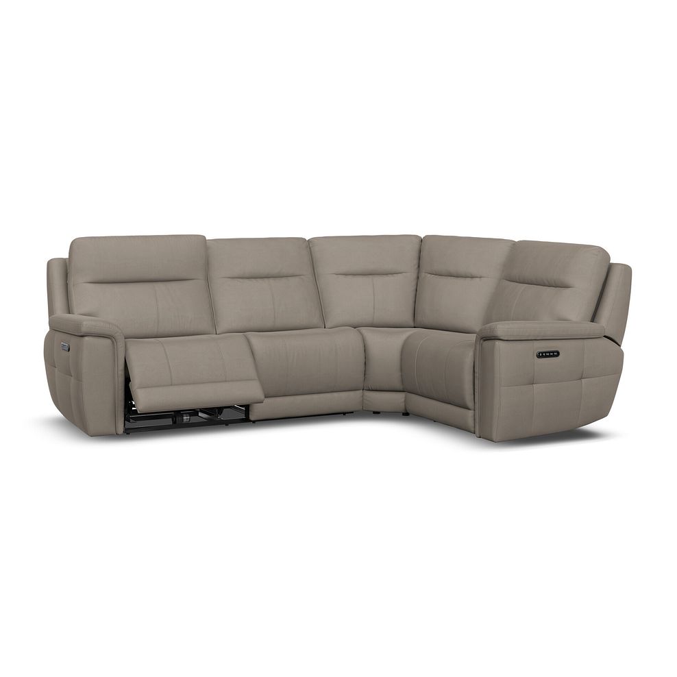Dalton Left Hand Corner Electric Recliner Sofa with Power Headrests in Bella Latte Fabric 8